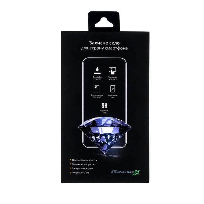 Стекло защитное Grand-X Apple iPhone 13 Pro Max black Фото