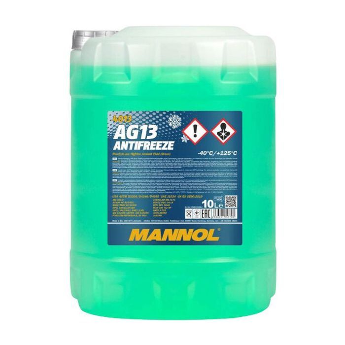 Антифриз Mannol AG 13 (-40) Hightec зел, 10л Фото