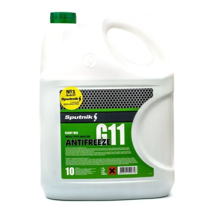 Антифриз SPUTNIK G11 10л зел. Фото