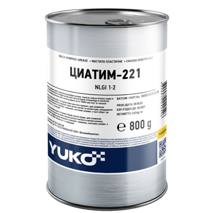 Смазка автомобильная Yuko ЦИАТИМ-221 1л Фото