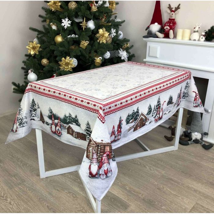 Скатерть Прованс гобеленовая Snowfall 135х180 см Фото