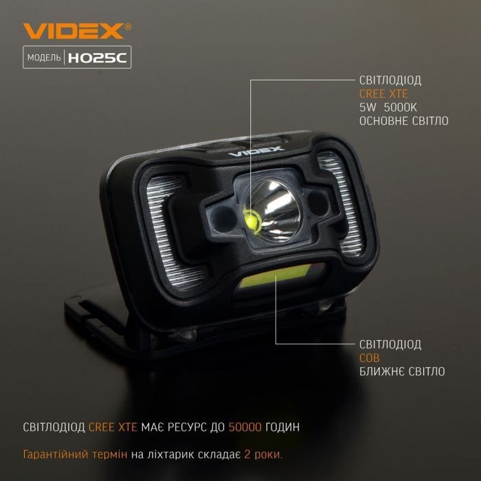 Фонарь Videx 310Lm 5000K Фото 3