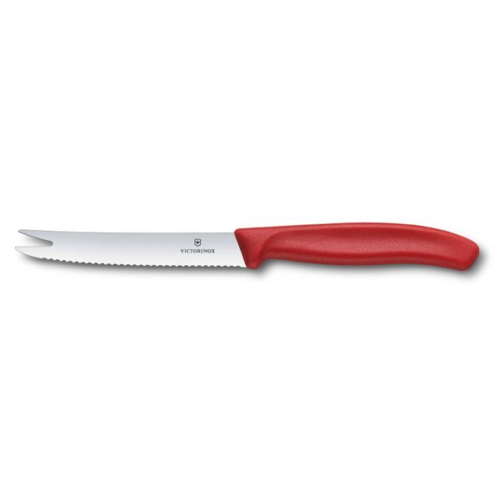 Кухонный нож Victorinox SwissClassic CheeseSausage 11 см Red Фото