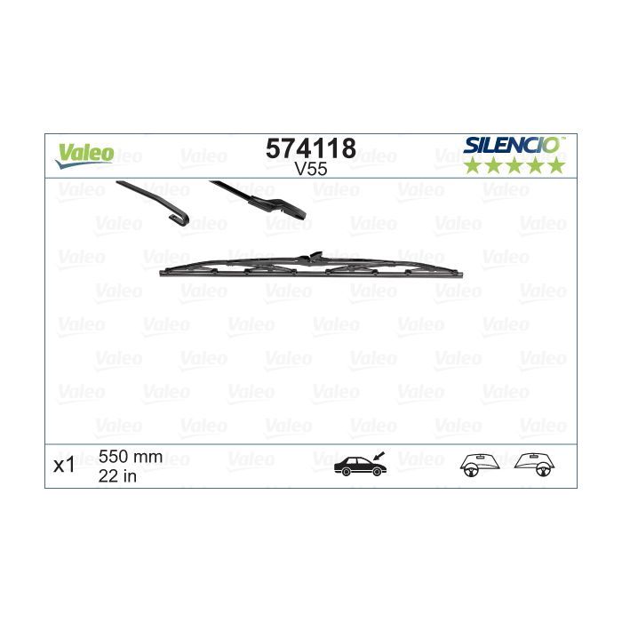 Щетка стеклоочистителя Valeo 574118 Фото