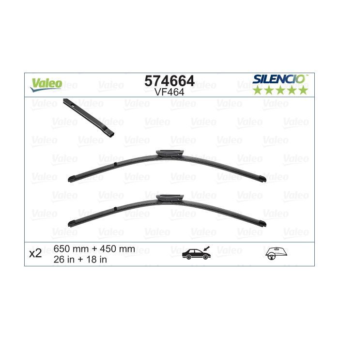 Щетка стеклоочистителя Valeo 574664 Фото