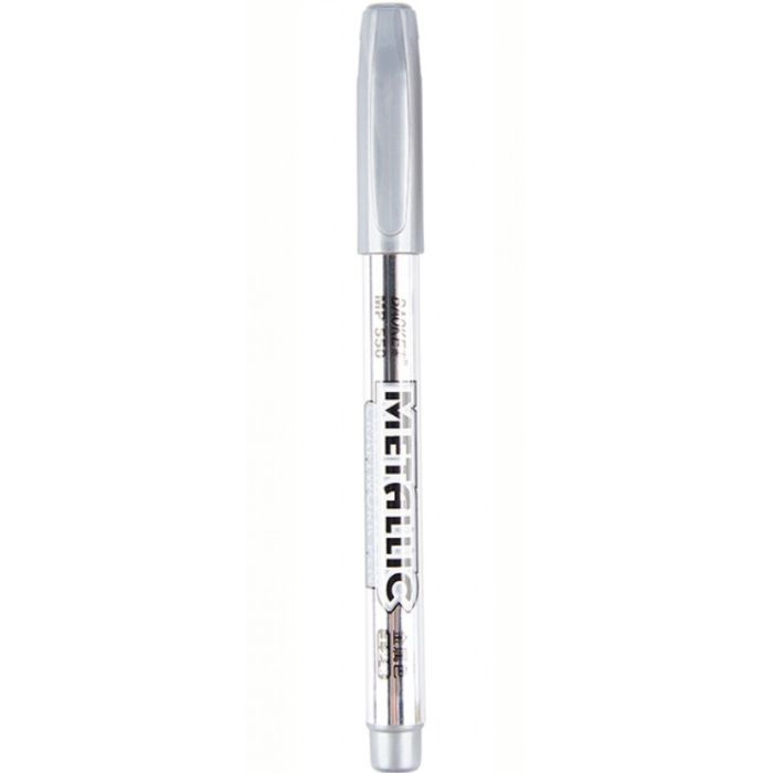 Маркер Baoke 1,5 мм серебряный Металлик Фото