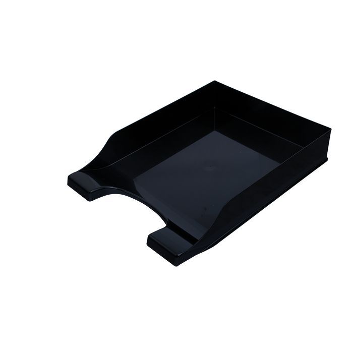 Лоток для бумаг Арника горизонтальный Симметрия, черный Фото