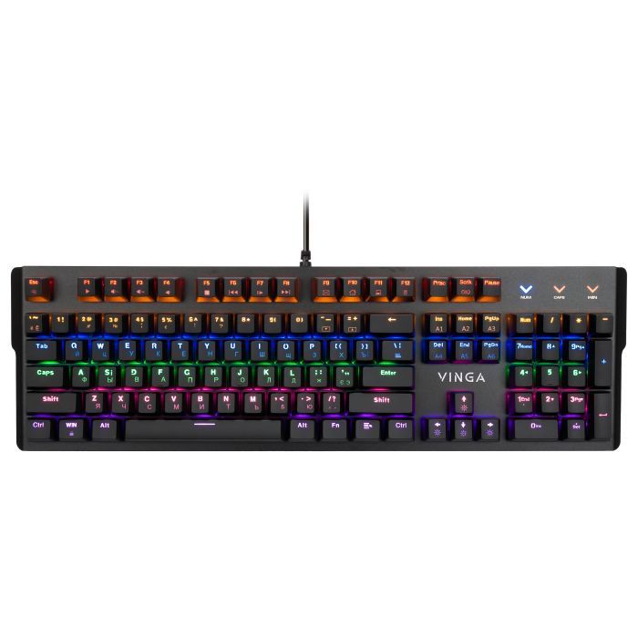 Клавиатура Vinga KBGM160 LED Outemu Blue USB Black Фото