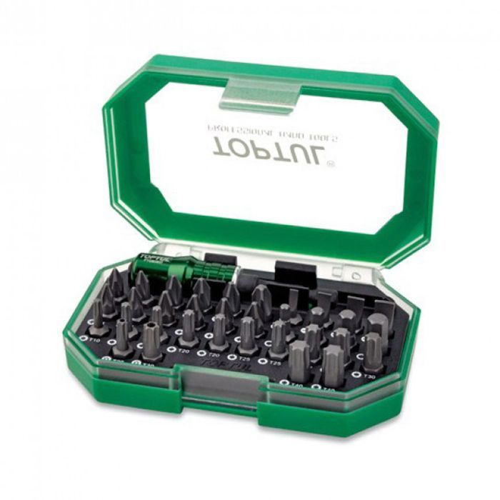Набор бит Toptul и насадок 1/4" 35ед. Фото