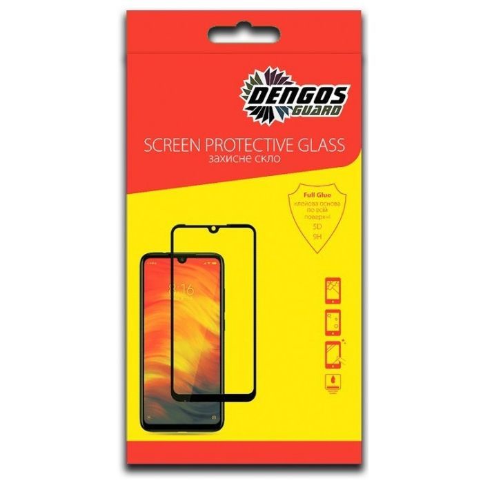 Стекло защитное Dengos Full Glue Samsung Galaxy A03 (black) Фото