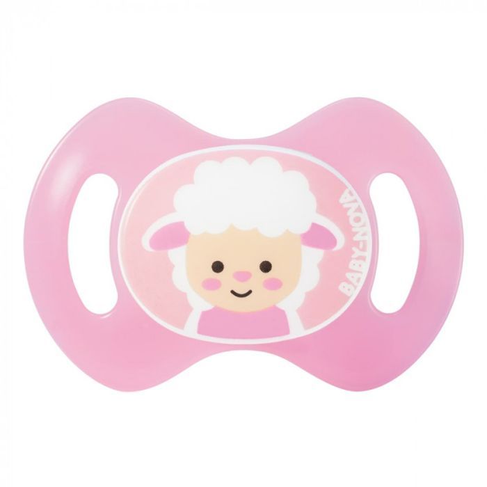 Пустышка Baby-Nova Sheep 0-2 мес., розовая Фото