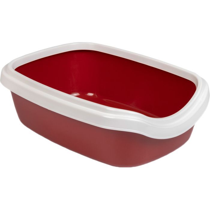 Туалет для кошек Природа Comfort М (бордо) Фото