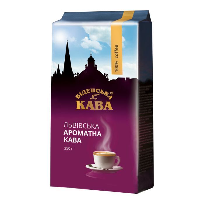 Кофе Віденська Львовская Ароматная 250 г Фото