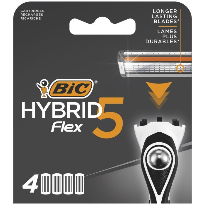 Сменные кассеты Bic Flex 5 Hybrid 4 шт. Фото