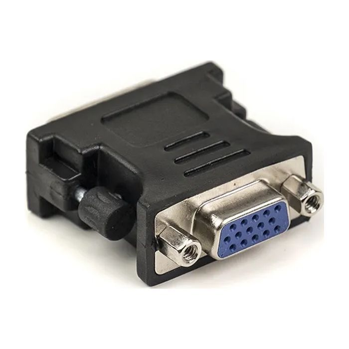 Переходник PowerPlant VGA to DVI-I (24+5 pin), черный Фото