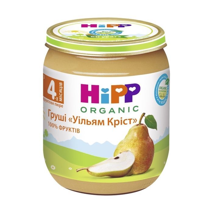 Детское пюре HiPP Organic Груші Вільям Кріст, 125 г Фото