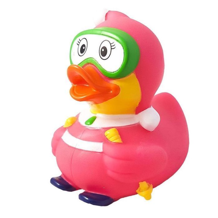 Игрушка для ванной Funny Ducks Качка Лижниця рожева Фото
