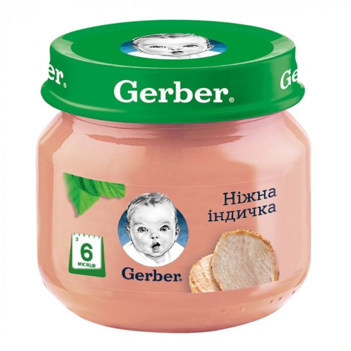 Детское пюре Gerber Нежная индейка 80 г Фото
