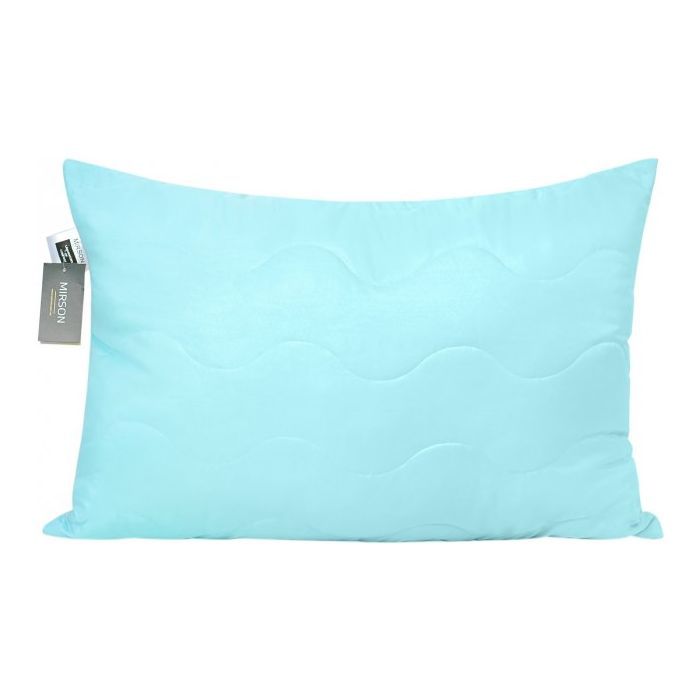 Подушка MirSon шелковая 1616 Eco Light Blue Средняя Фото