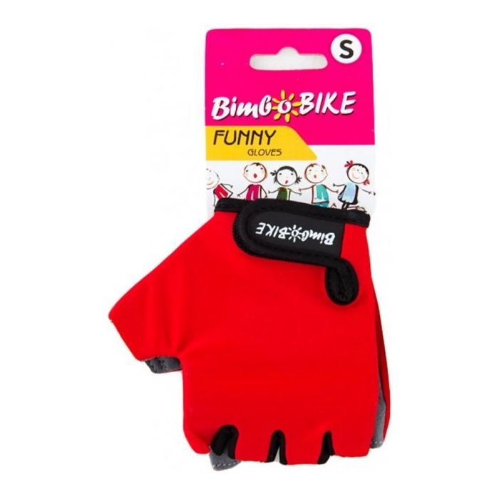 Велоперчатки Bimbo Bike FUNNY S Red Фото