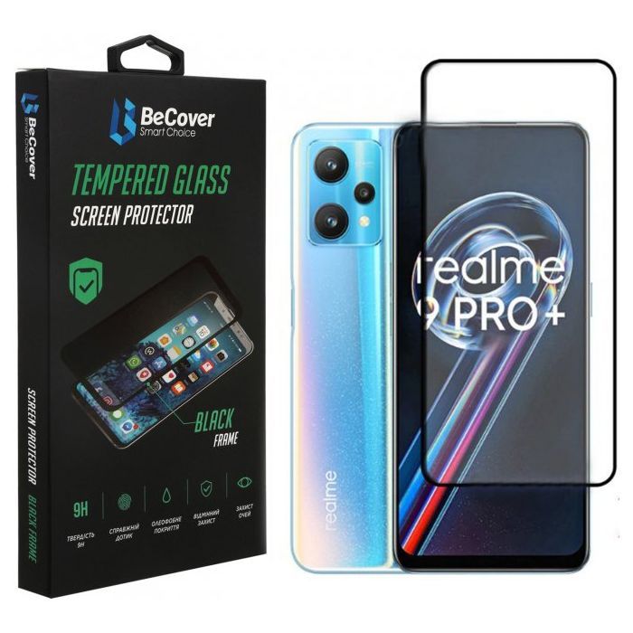 Стекло защитное BeCover Realme 9 Pro Plus Black Фото