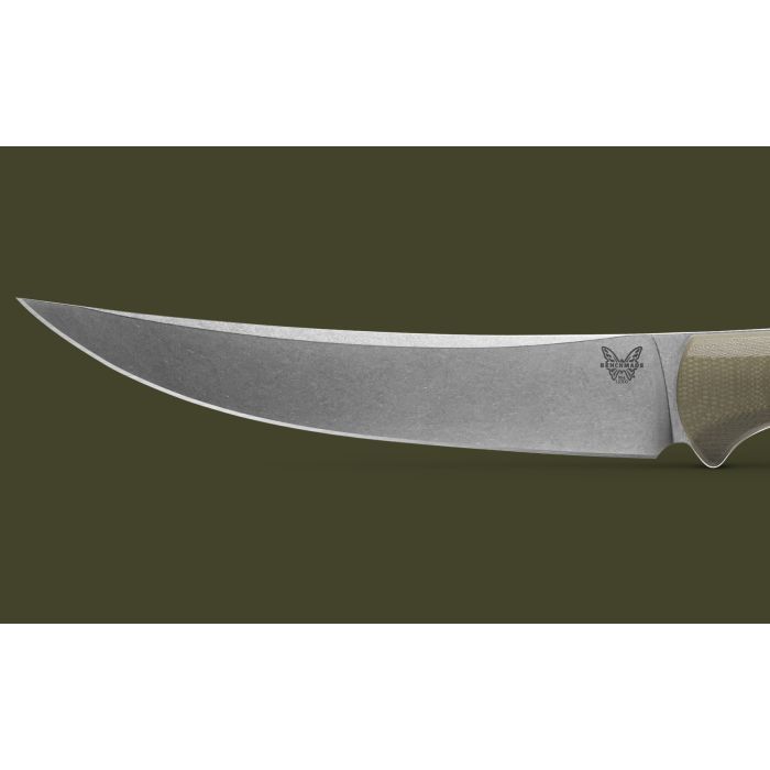 Нож Benchmade Meatcrafter Olive G10 Фото 10