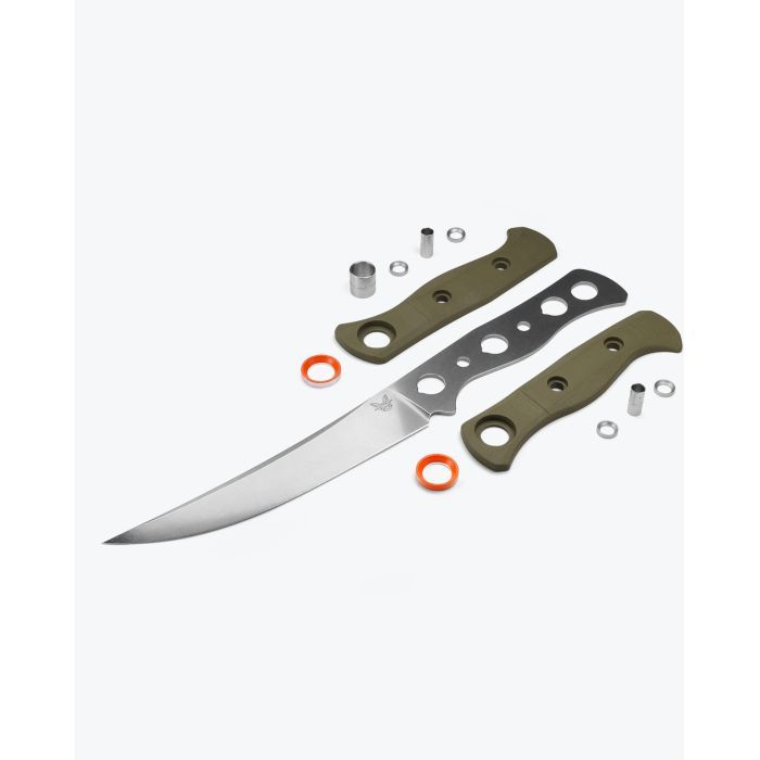 Нож Benchmade Meatcrafter Olive G10 Фото 7