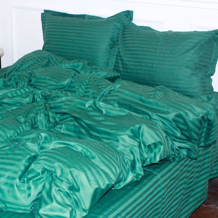 Постельное белье MirSon Satin 30-0017Green 160х220 Сімейний Фото