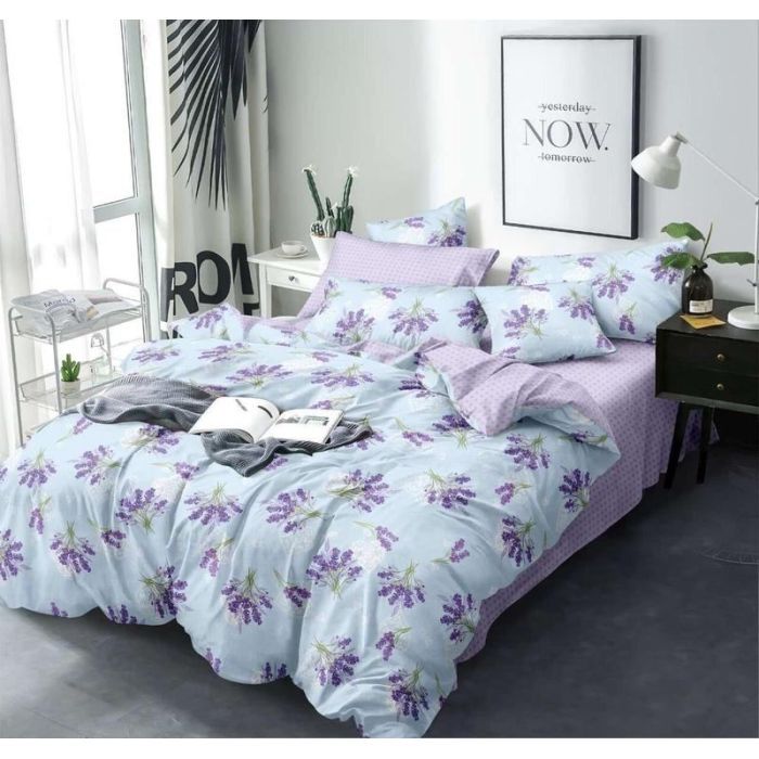 Постельное белье MirSon Бязь 17-0130 Lavender sea 110х140 Фото
