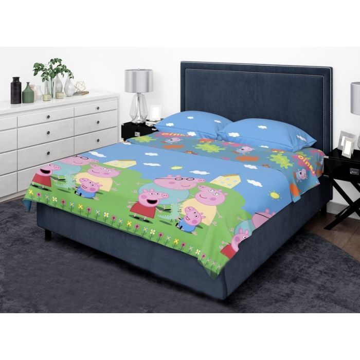 Постельное белье MirSon Бязь 17-0507 Peppa Односпальний Фото
