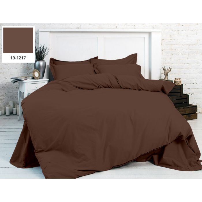 Постельное белье MirSon Бязь Premium 19-1217 Chocolate perla 2х160х220 Фото