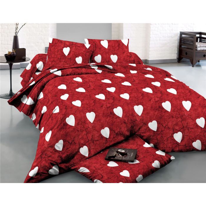 Постельное белье MirSon Сатин 22-1275-1 Marble heart 143х210 Фото