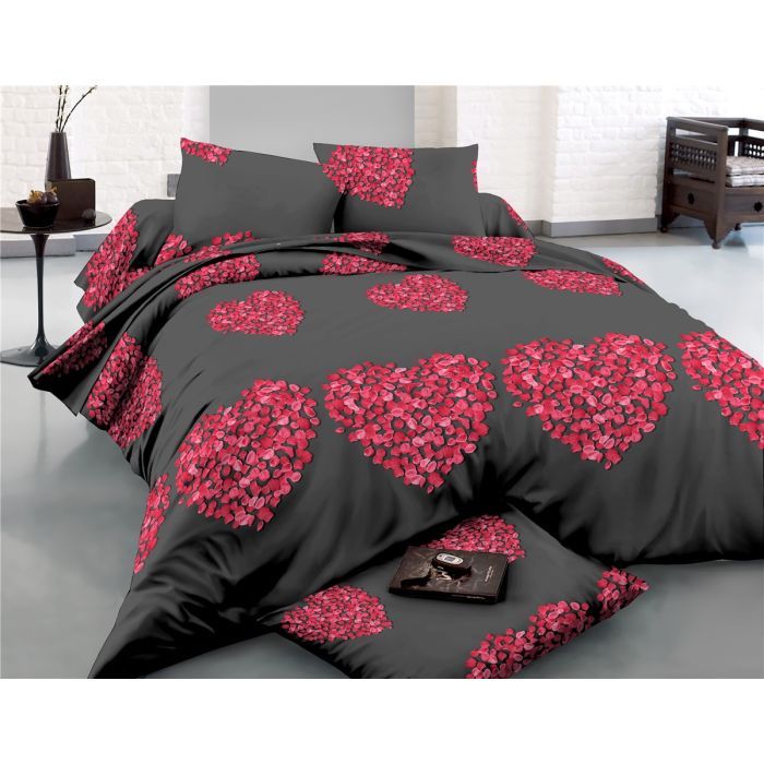 Постельное белье MirSon Сатин 22-1290 Heart of flowers Евро Фото