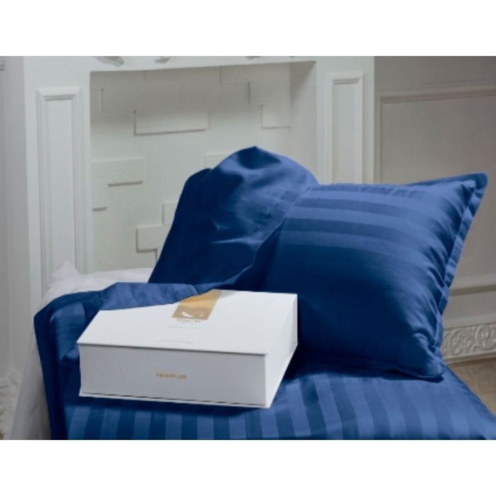 Постельное белье MirSon Сатин Premium Blue sea 2х160х220 Фото