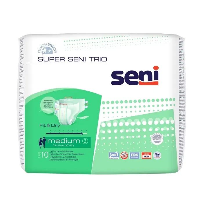 Подгузники для взрослых Seni Super Trio Medium 10 шт Фото