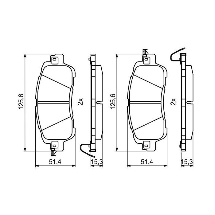 Тормозные колодки Bosch 0986494832 Фото