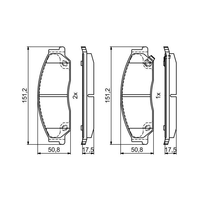 Тормозные колодки Bosch 0986495402 Фото