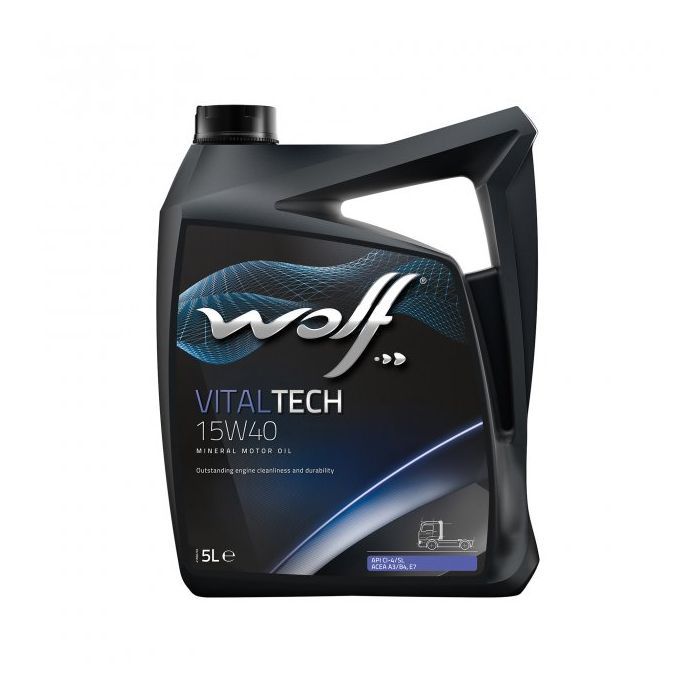 Моторное масло Wolf VITALTECH 15W40 5л Фото
