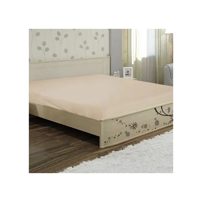 Простынь Ярослав бязь 02 бежевый 145х215 Фото