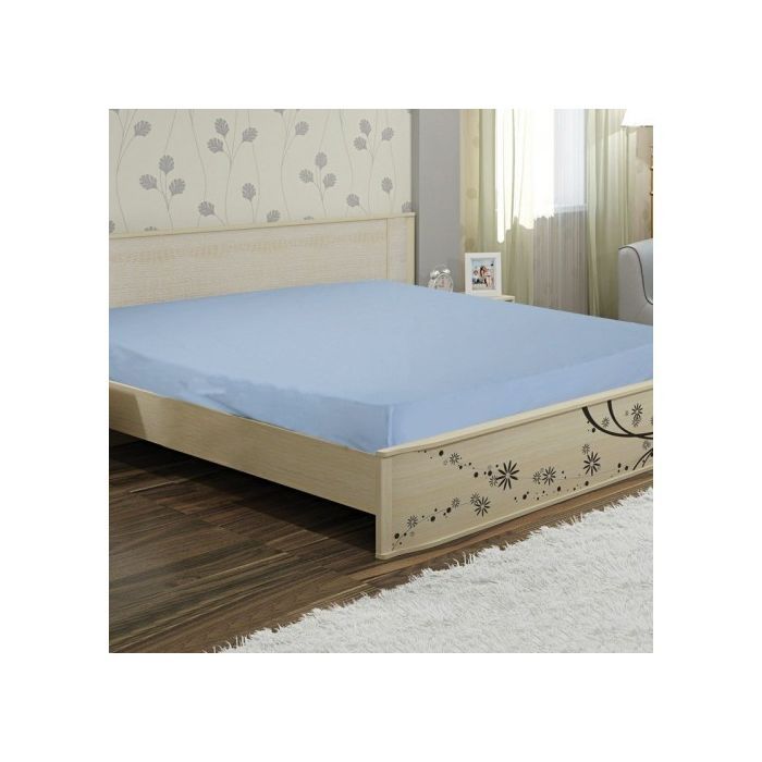 Простынь Ярослав бязь 07 голубой 180х215 Фото