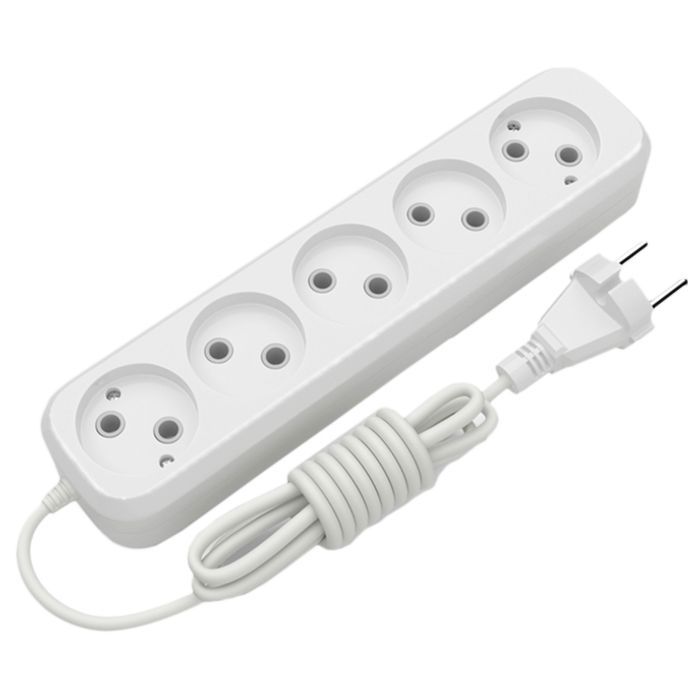 Сетевой удлинитель Electrum C-ES-1816 3.0m 5 роз, white Фото