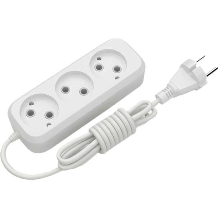 Сетевой удлинитель Electrum C-ES-1787 5.0m, 3 роз, white Фото