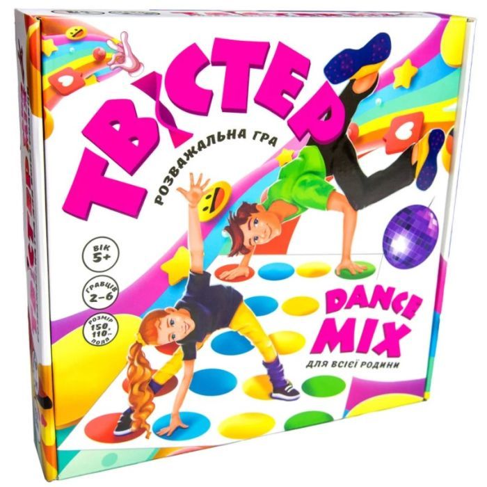 Настольная игра Strateg Твістер dance mix (укр) Фото