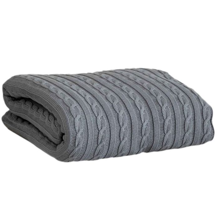 Плед Прованс Exclusive Nature 140х180 Светло-серый Фото