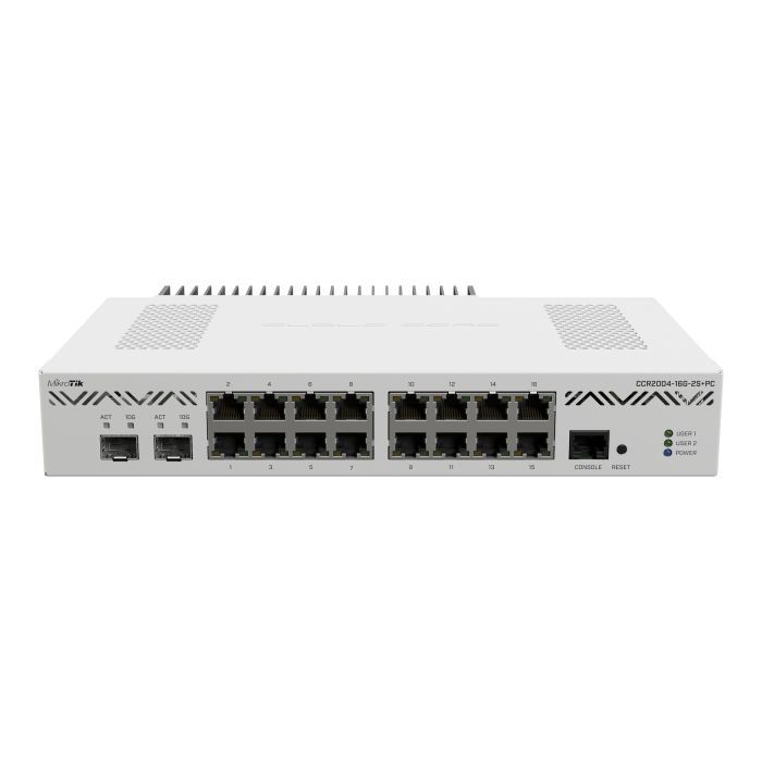 Коммутатор сетевой Mikrotik CCR2004-16G-2S+PC Фото