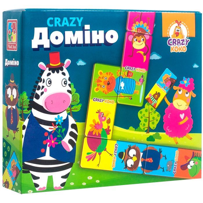 Настольная игра Vladi Toys Crazy Домино Фото