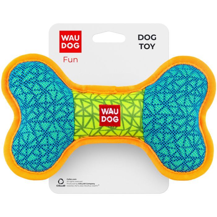 Игрушка для собак WAUDOG Fun Кістка 20х12 см блакитна Фото