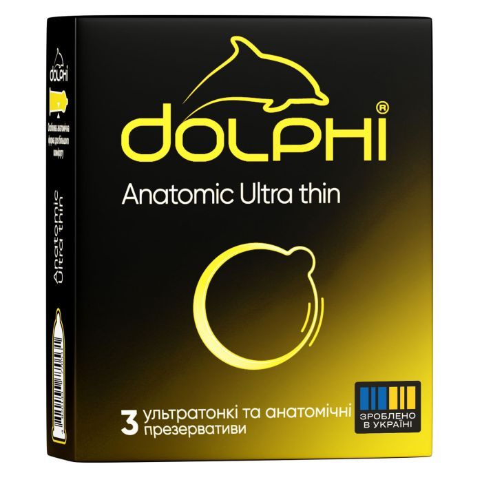 Презервативы Dolphi Anatomic Ultra Thin 3 шт. Фото