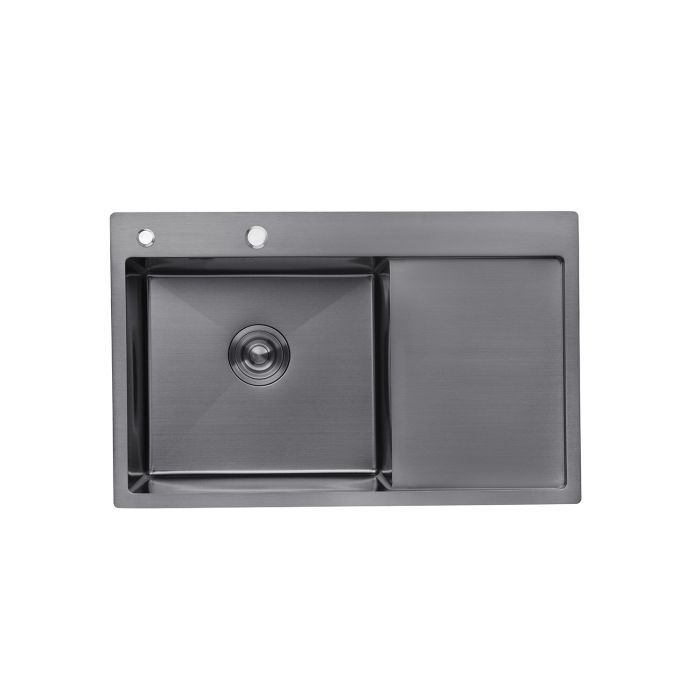 Мойка кухонная Kroner Schwarze-7849LHM Фото