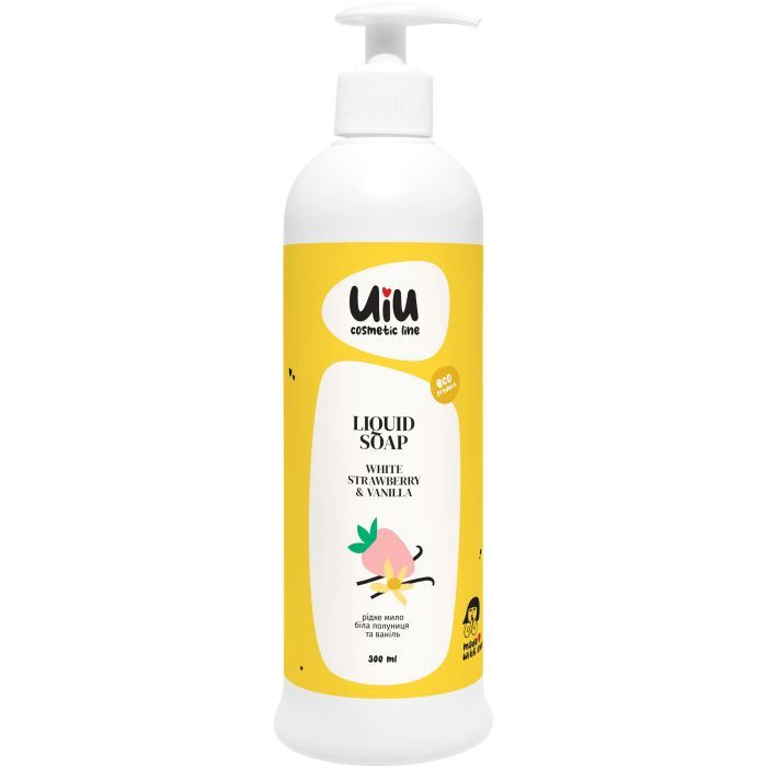 Жидкое мыло UIU Белая клубника и Ваниль 300 мл Фото